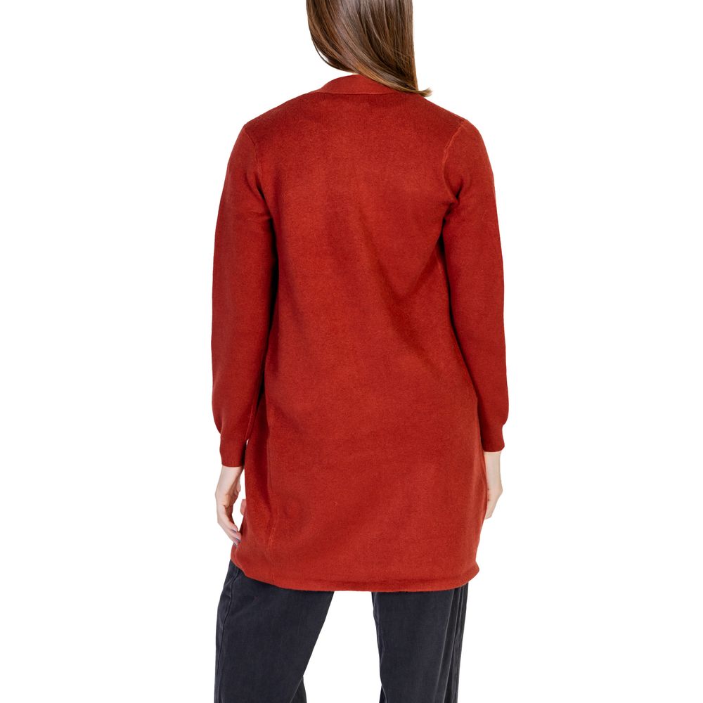 Cardigan Vero Moda roșu din viscoză