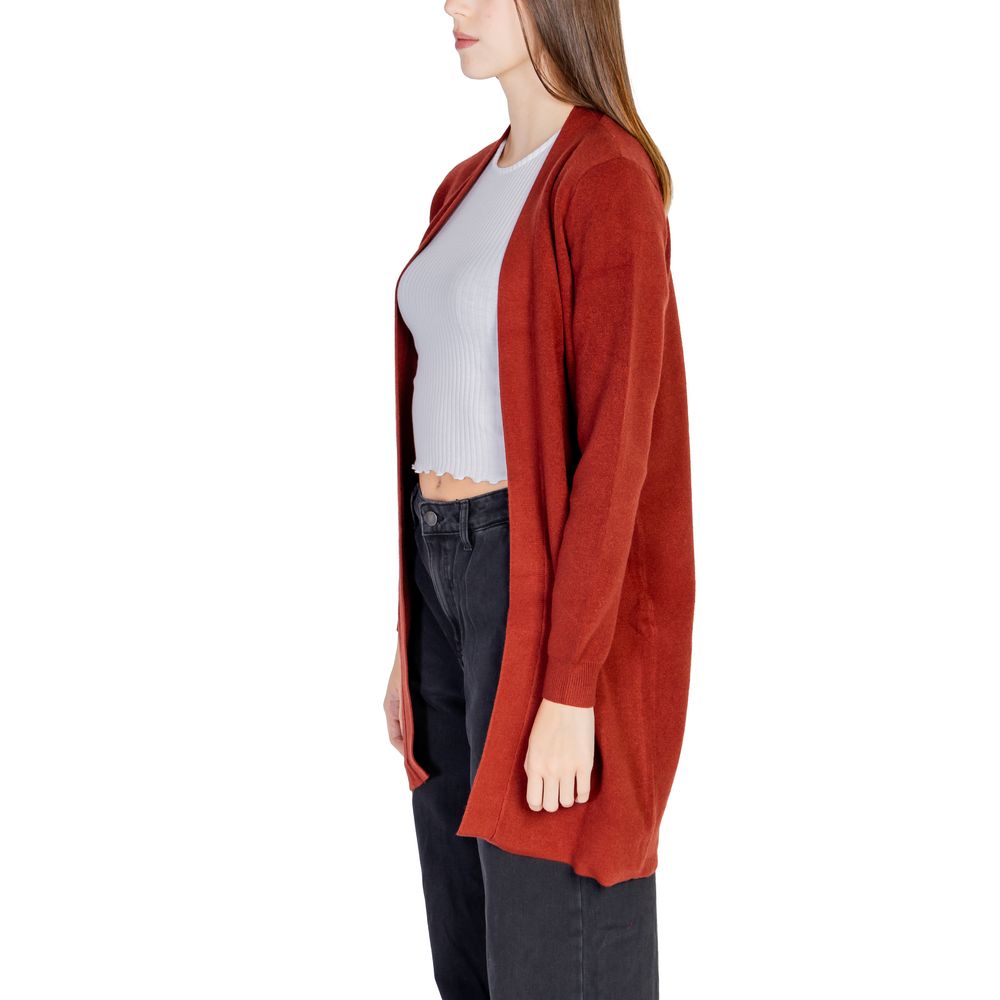 Cardigan Vero Moda roșu din viscoză