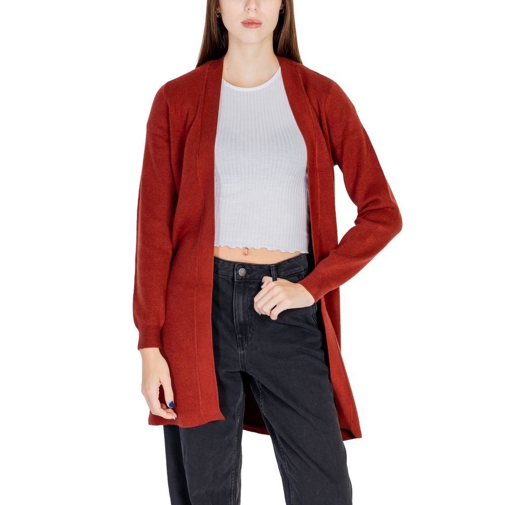 Cardigan Vero Moda roșu din viscoză