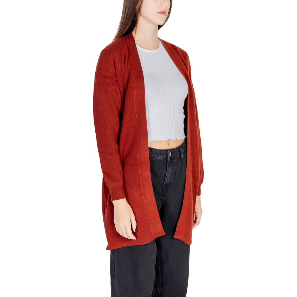 Cardigan Vero Moda roșu din viscoză