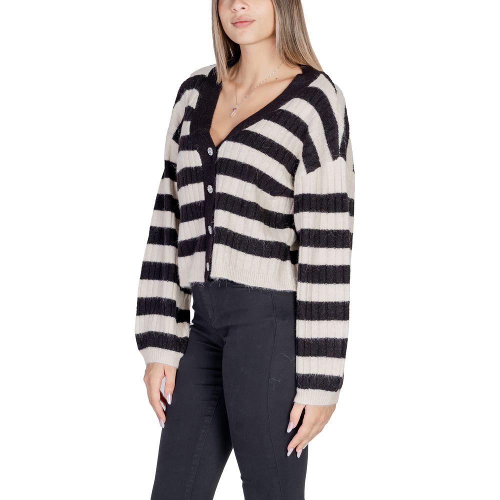 Cardigan bej din poliester Vero Moda