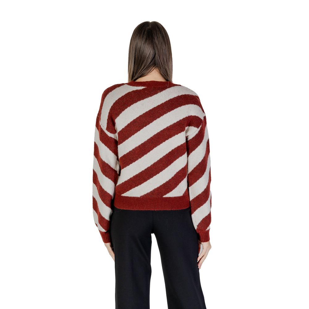 Pulover Vero Moda Bordeaux din poliester reciclat