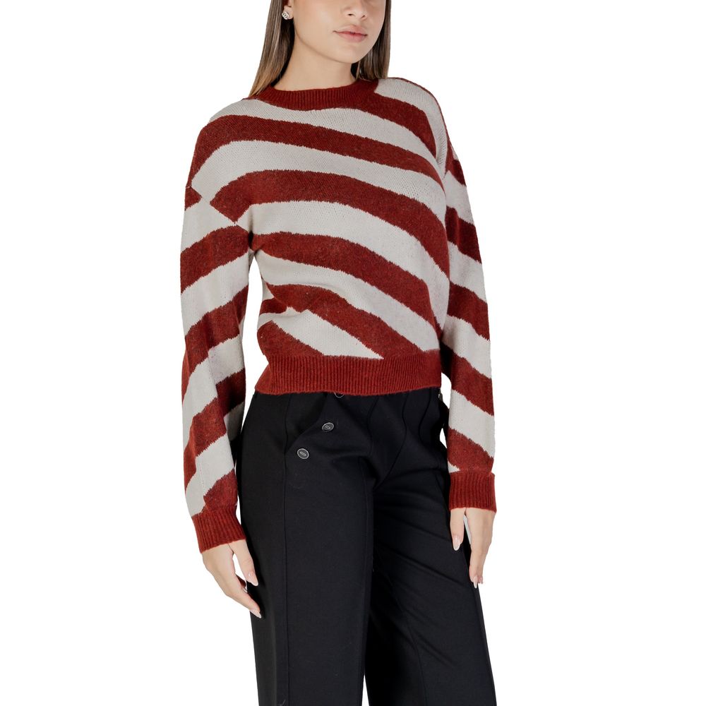 Pulover Vero Moda Bordeaux din poliester reciclat