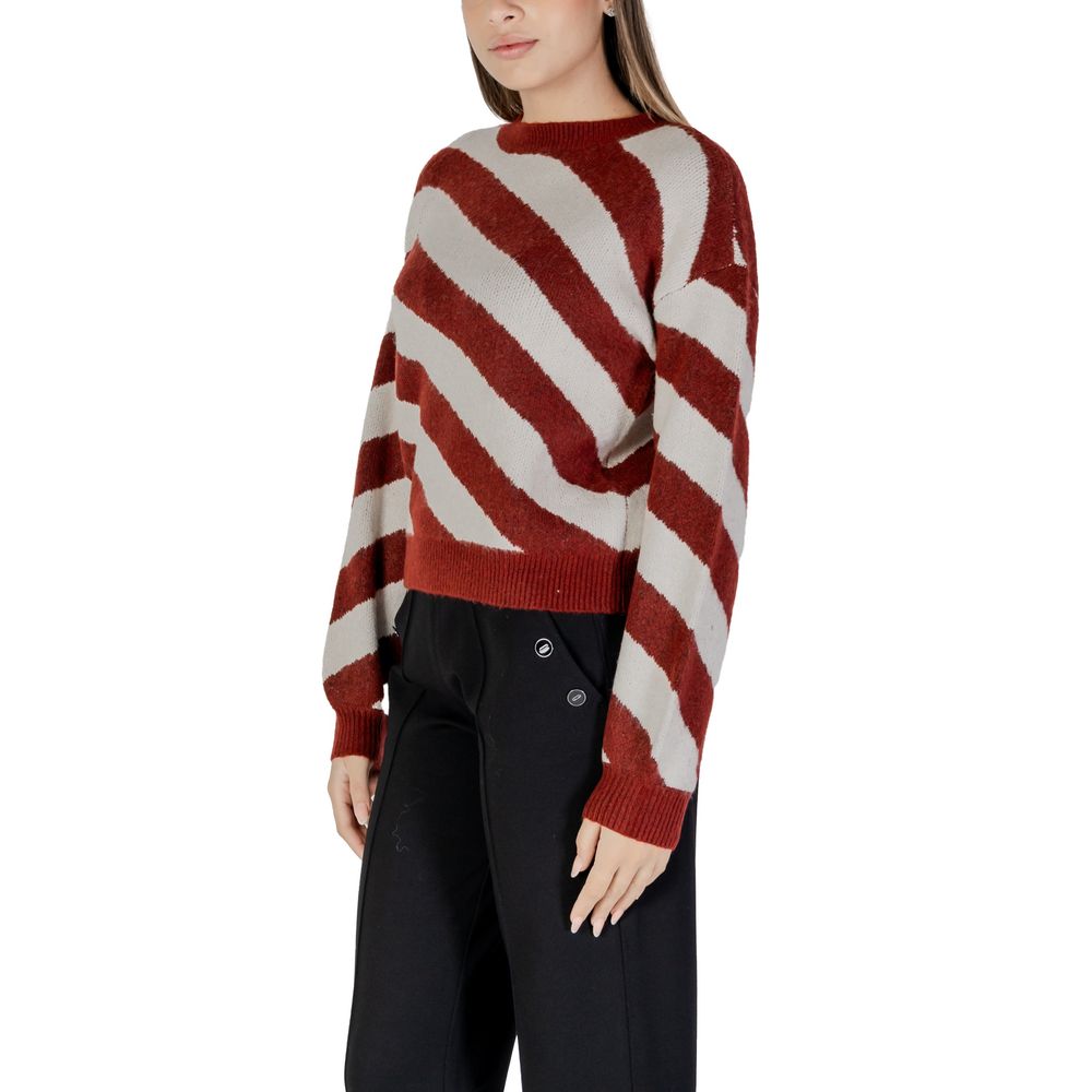 Pulover Vero Moda Bordeaux din poliester reciclat