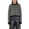Pulover Vero Moda alb-negru din poliester reciclat