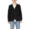 Cardigan negru din bumbac Underclub