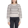 Jacqueline De Yong Gray Polyester Sweatshirt