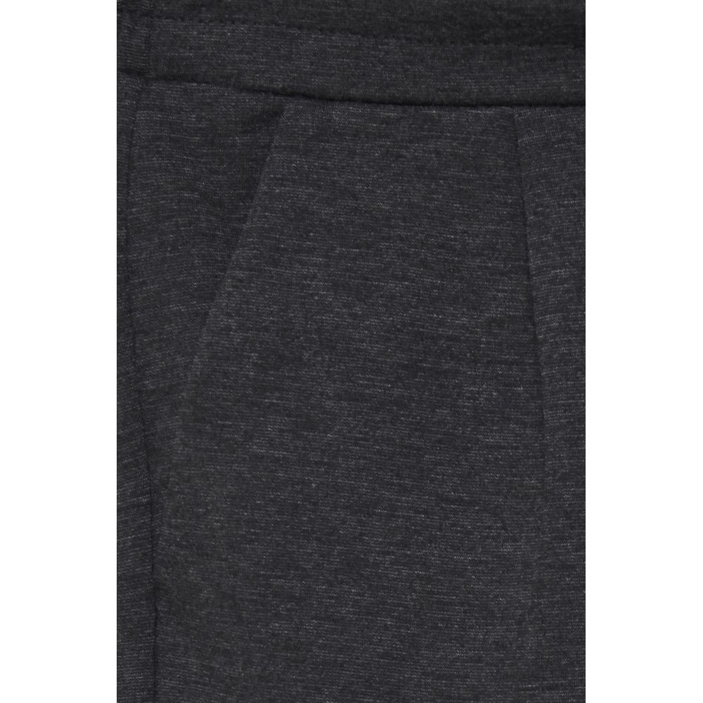 Pantaloni ICHI gri din poliester