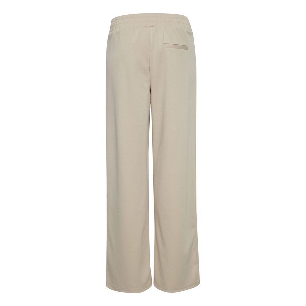 ICHI Beige Recycled Polyurethane Jeans & Pant
