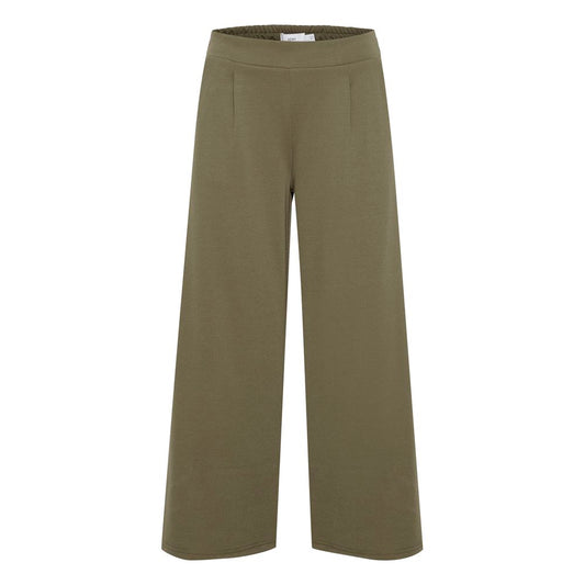 ICHI Green Recycled Polyester Pant