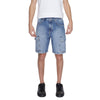 Antony Morato Blue Cotton Bermuda Shorts