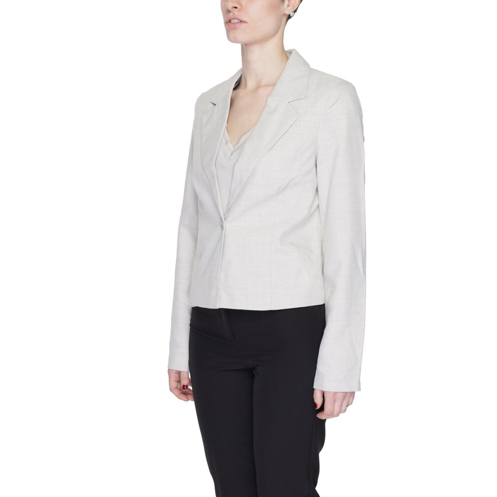 Sacou Vero Moda gri din poliester