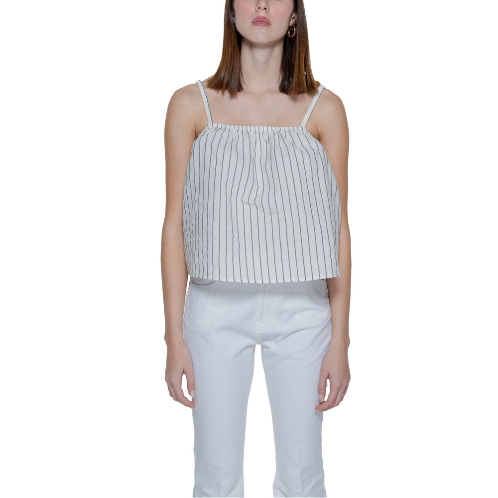 Maiou bej din bumbac organic Vero Moda