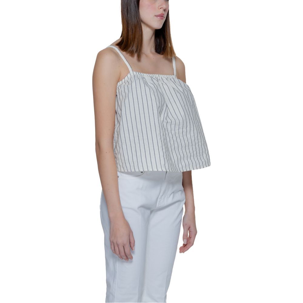 Maiou bej din bumbac organic Vero Moda