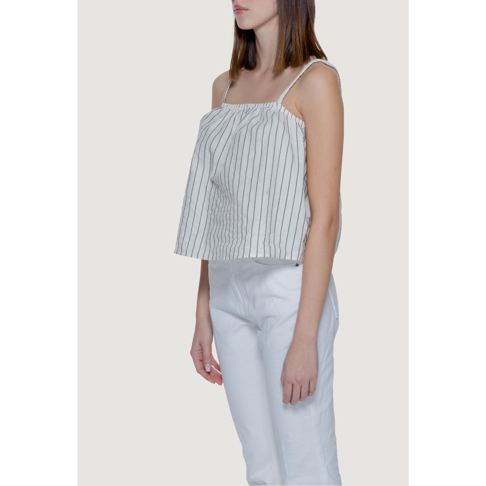 Maiou bej din bumbac organic Vero Moda