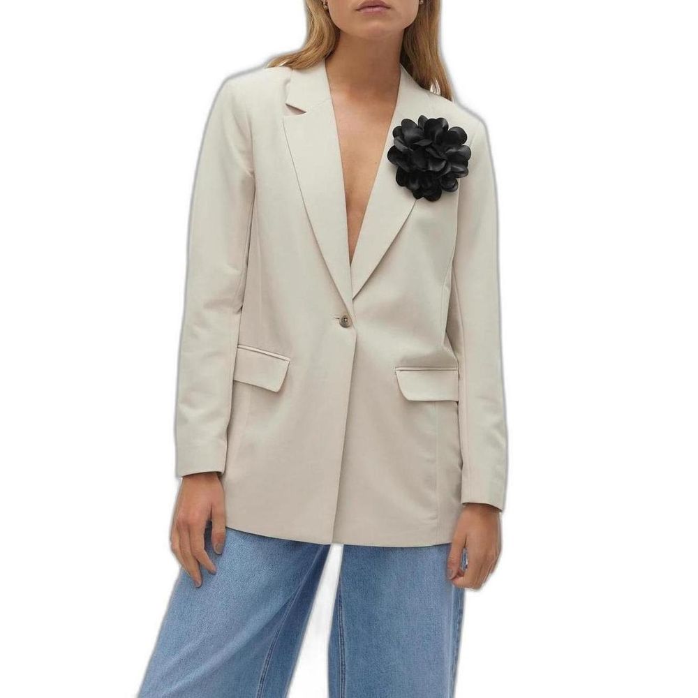 Sacou bej din poliester Vero Moda
