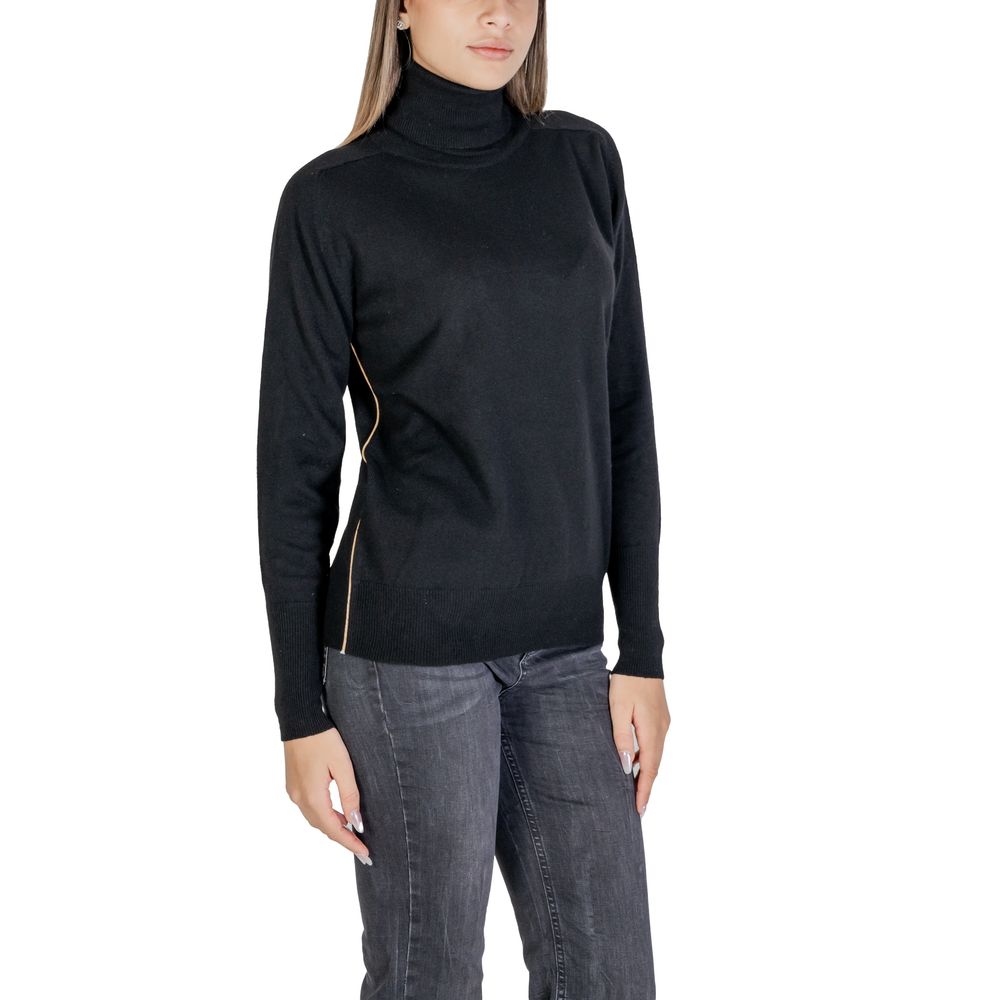 Alviero Martini Prima Classe Negru Viscoza Turtleneck