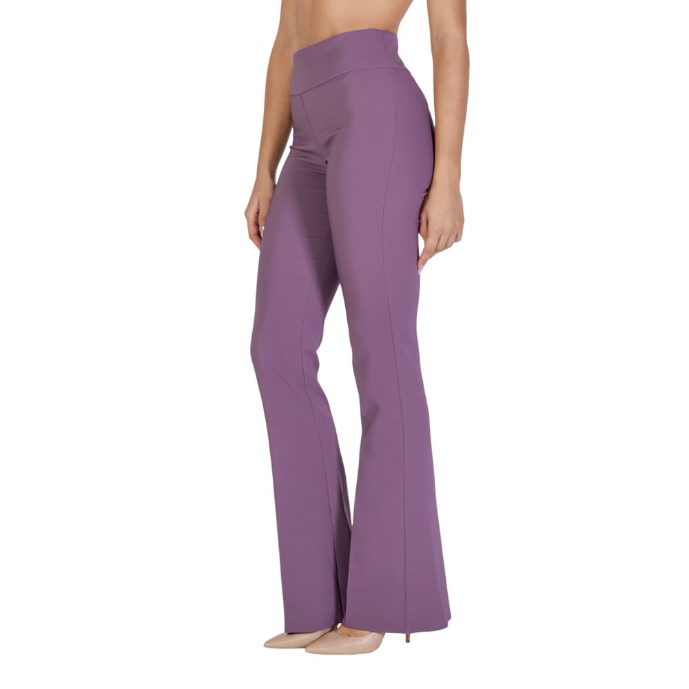 Pantaloni din poliester violet Sandro Ferrone