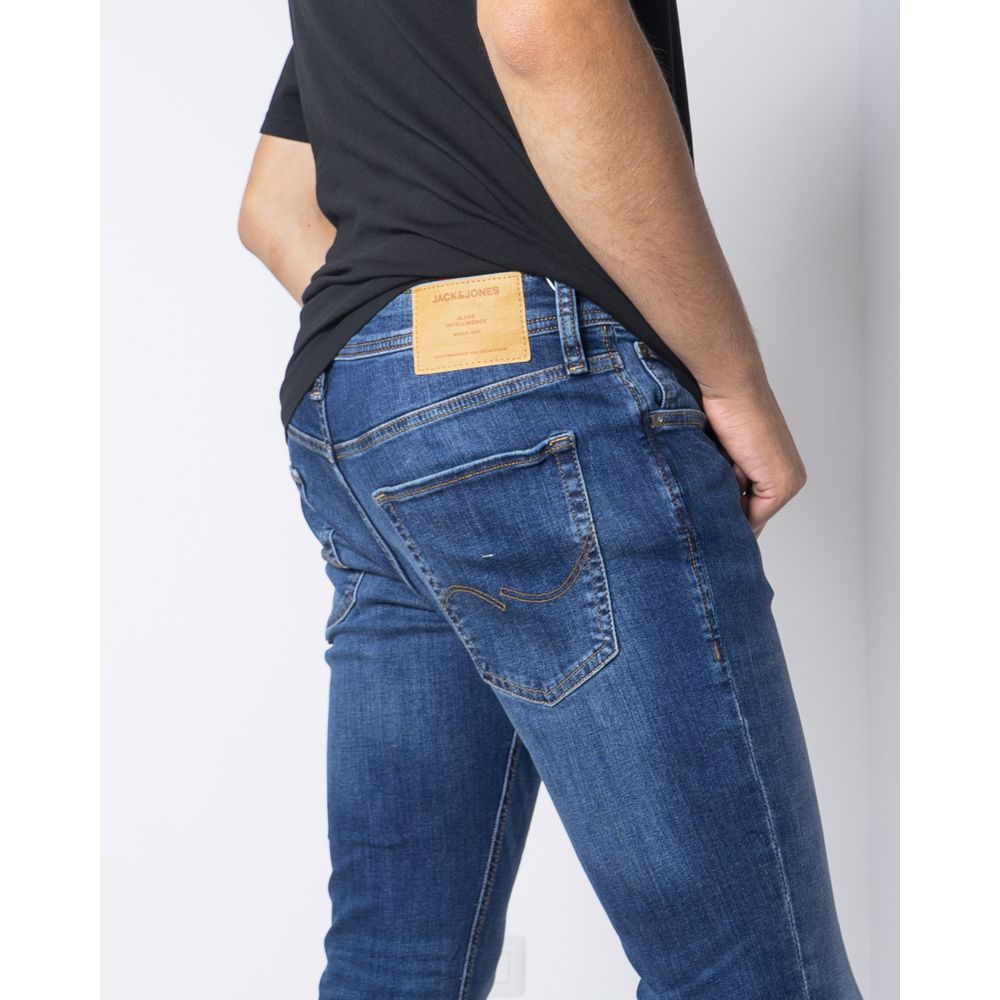 Blugi și pantaloni din bumbac albastru Jack Jones