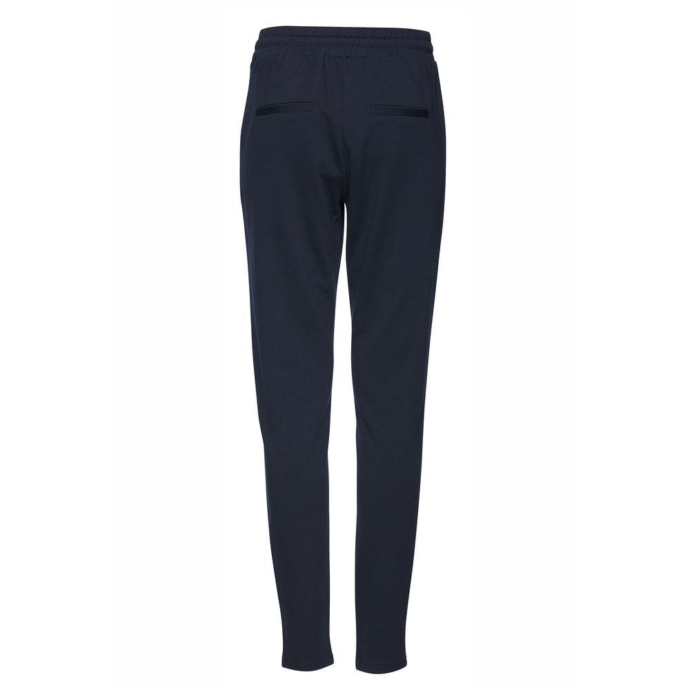 Pantaloni ICHI din poliester albastru