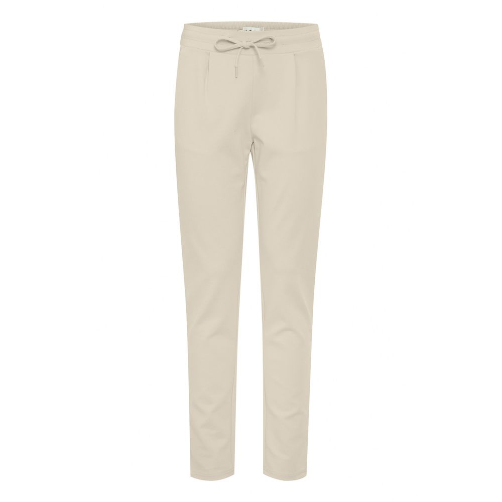 Pantaloni ICHI bej din poliester
