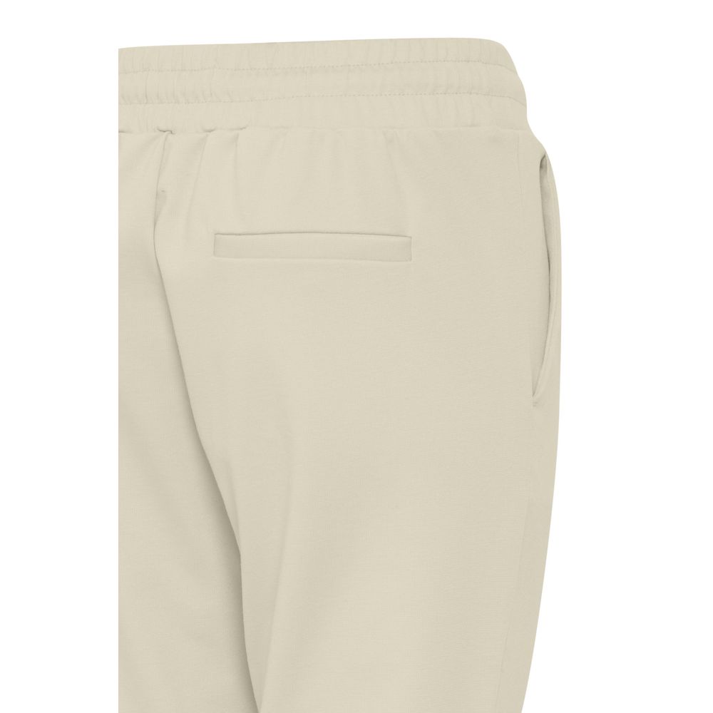 Pantaloni ICHI bej din poliester