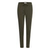 ICHI Green Polyester Casual Pants