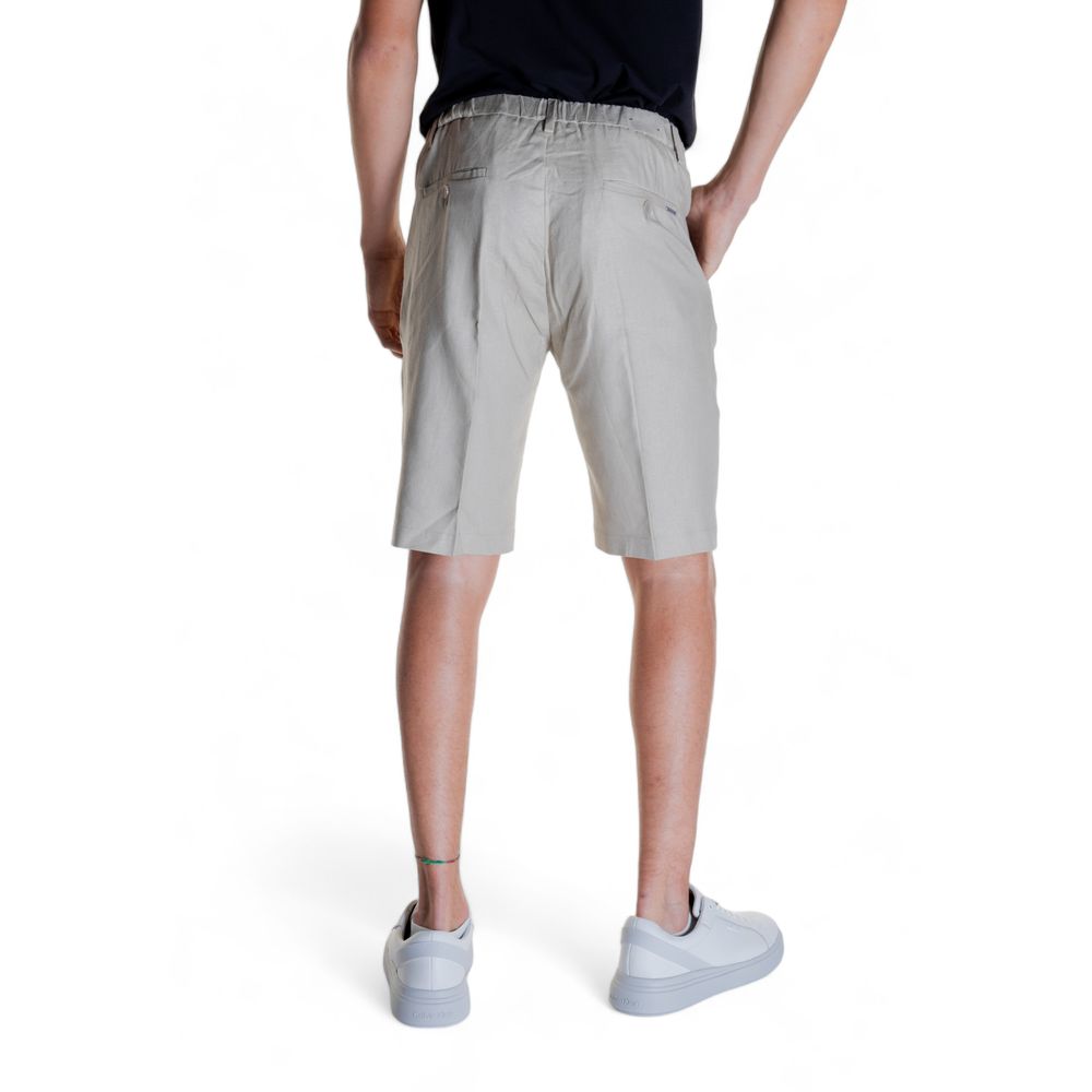 Antony Morato Beige Linen Bermuda Shorts