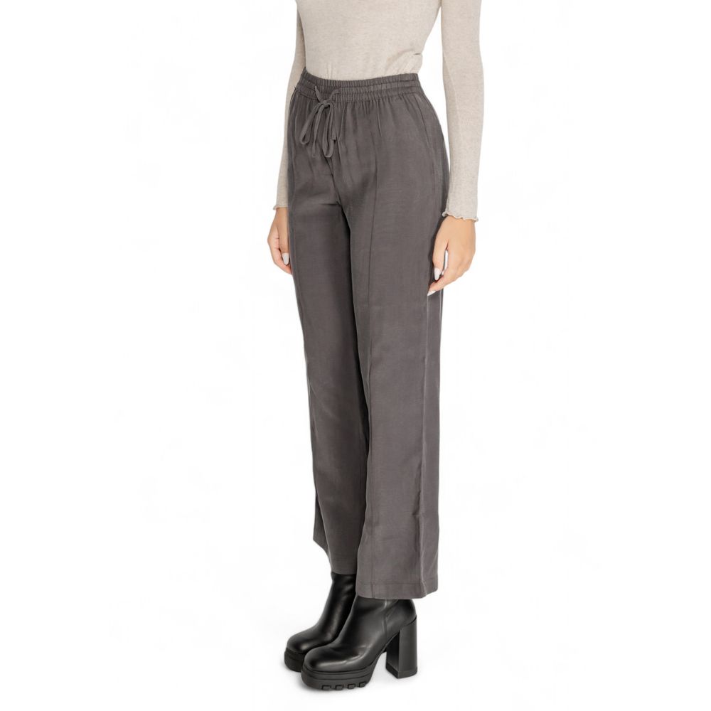 Jacqueline De Yong Gray Viscose Pant