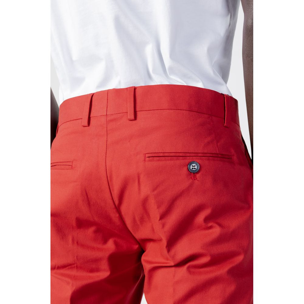 Pantaloni roșii din bumbac Antony Morato