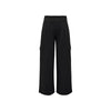 Jacqueline De Yong Black Polyester Casual Pants