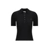 Courrèges Black Viscose Polo Shirt