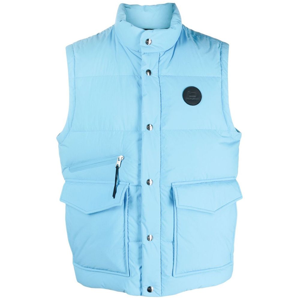 Vestă Woolrich albastră din poliester pentru bărbați