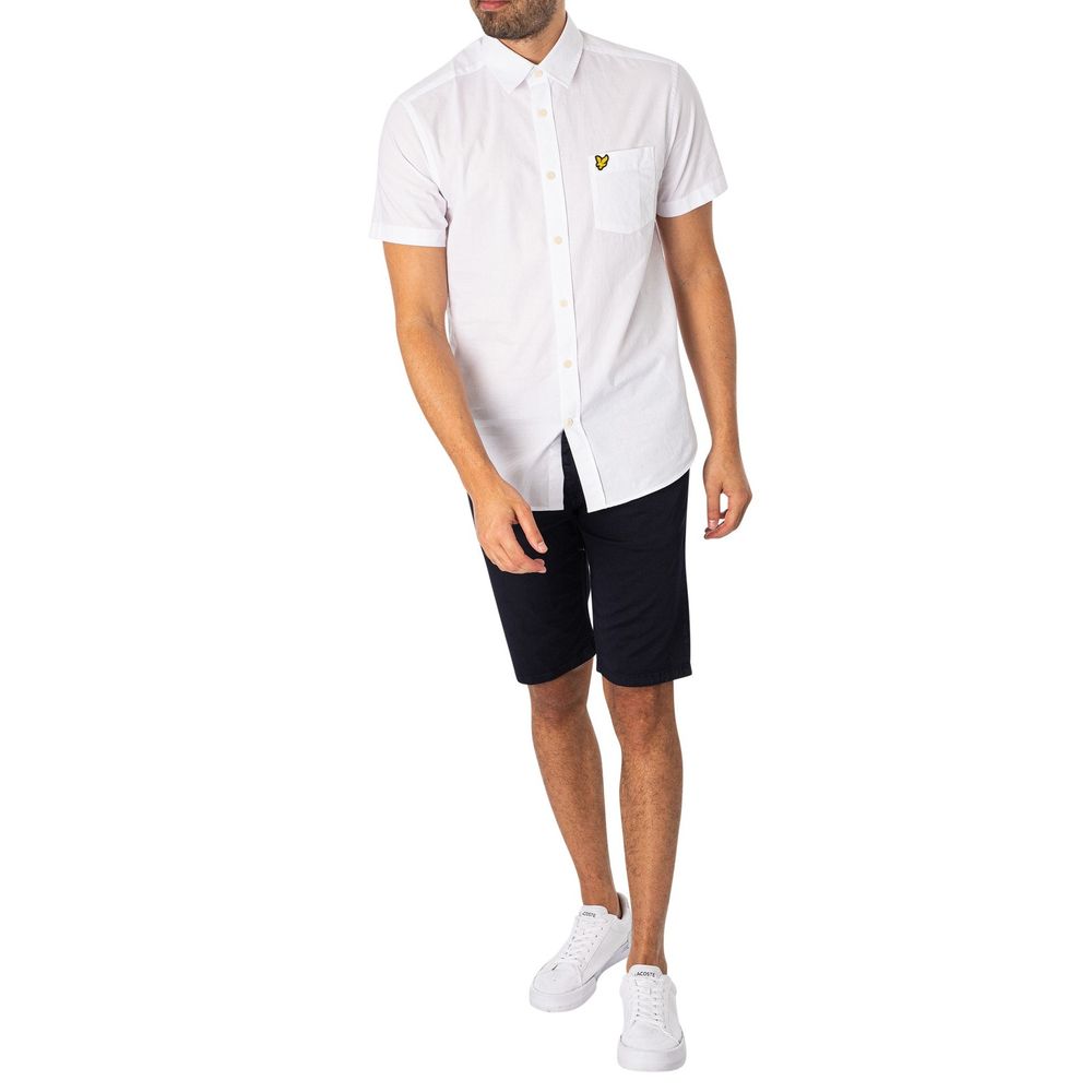 Lyle & Scott Bermuda albastră din bumbac