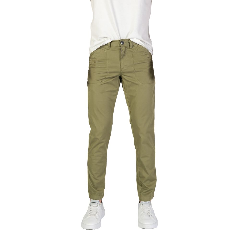 Pantaloni verzi din bumbac Refrigiwear