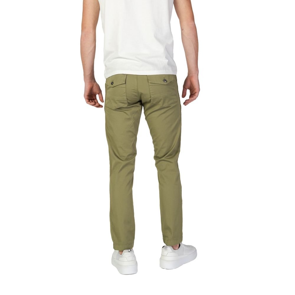 Pantaloni verzi din bumbac Refrigiwear