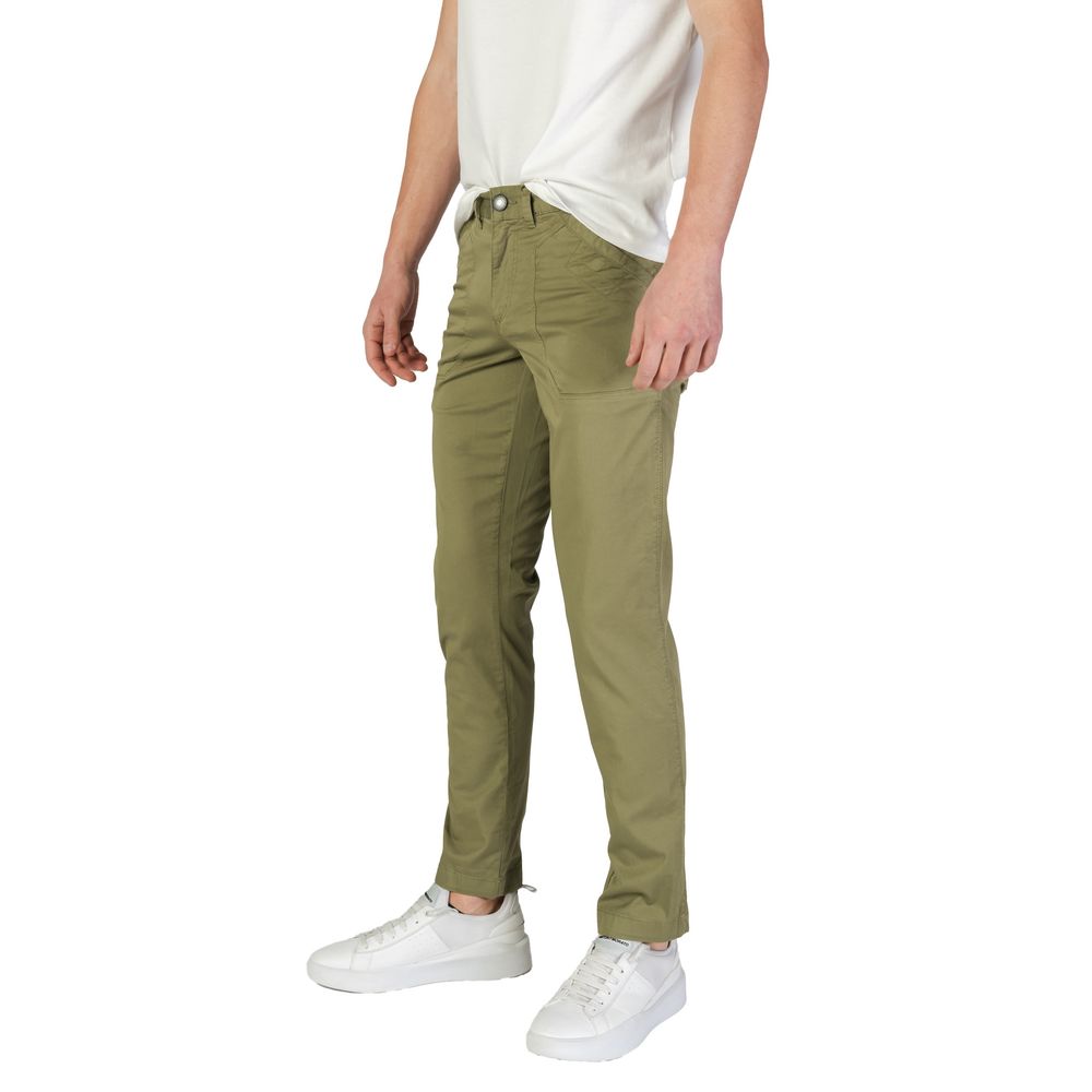 Pantaloni verzi din bumbac Refrigiwear