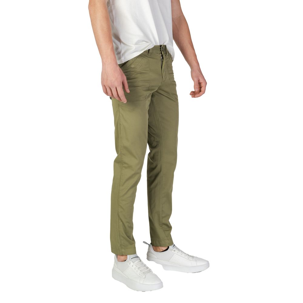 Pantaloni verzi din bumbac Refrigiwear