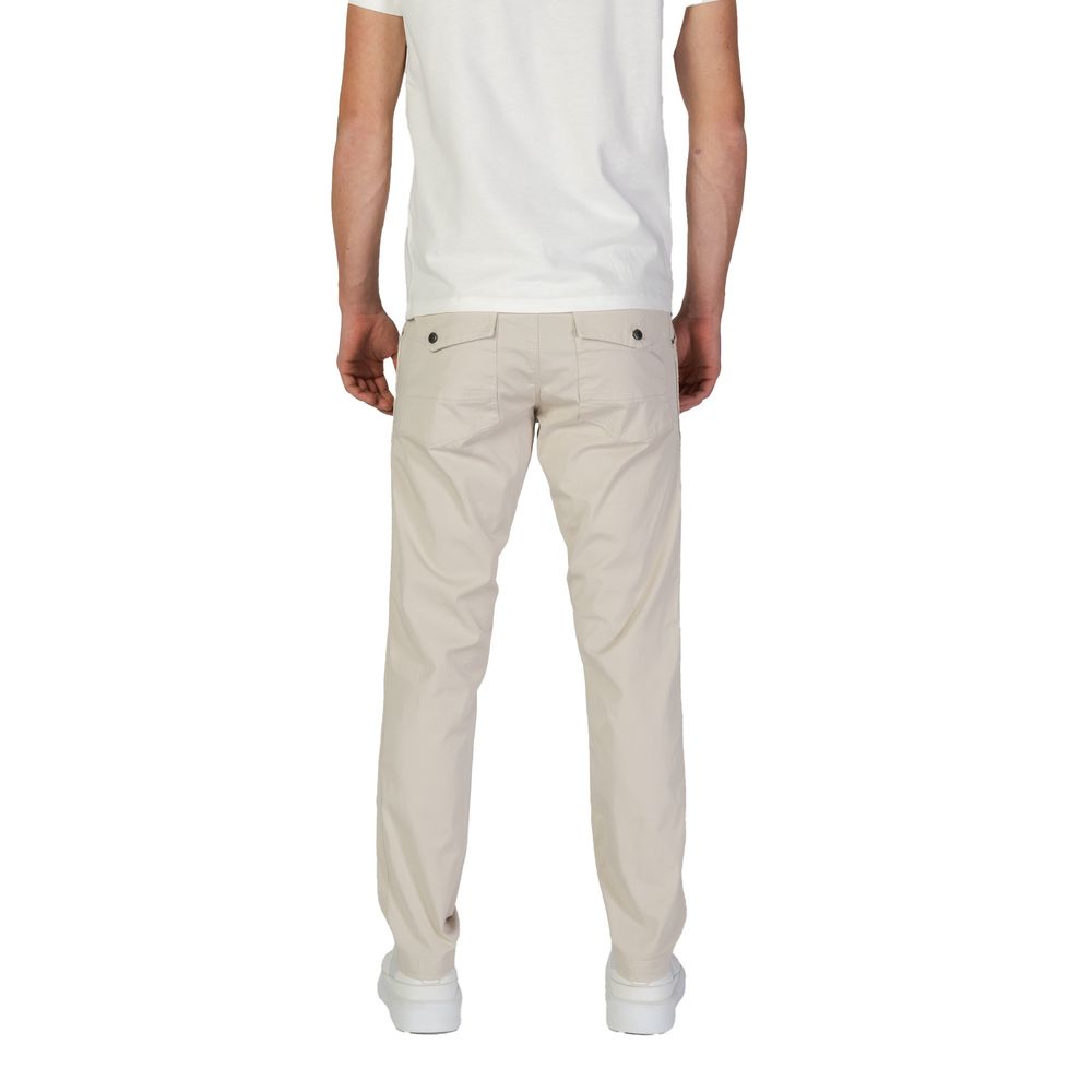Pantaloni bej din bumbac Refrigiwear