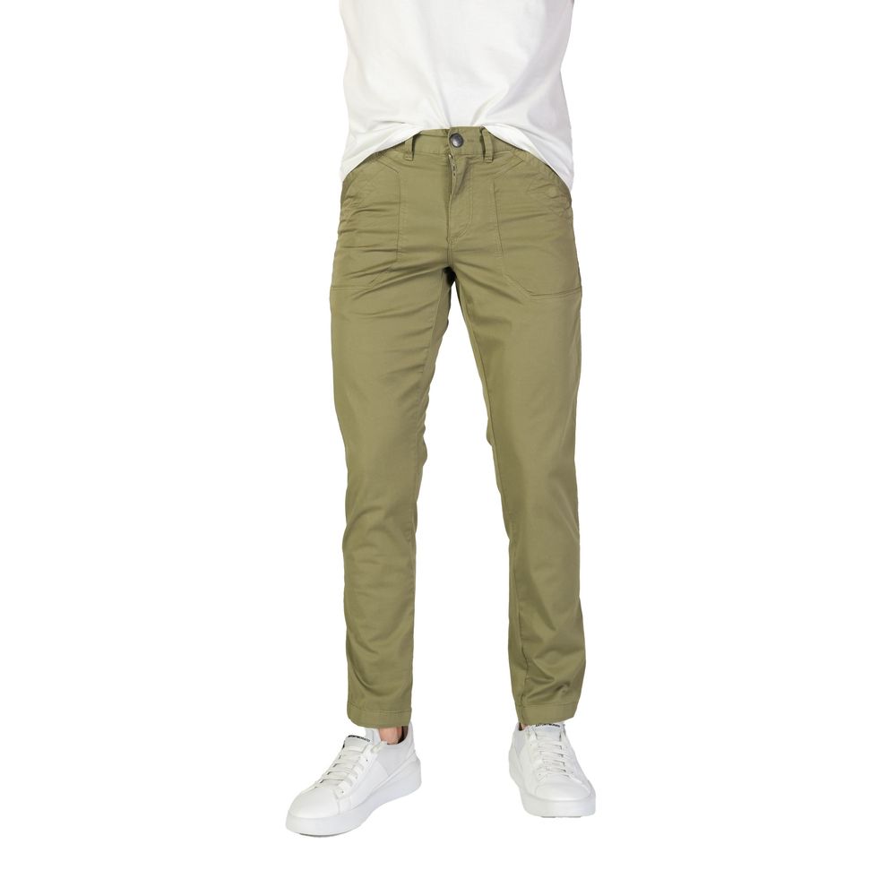 Pantaloni verzi din bumbac Refrigiwear