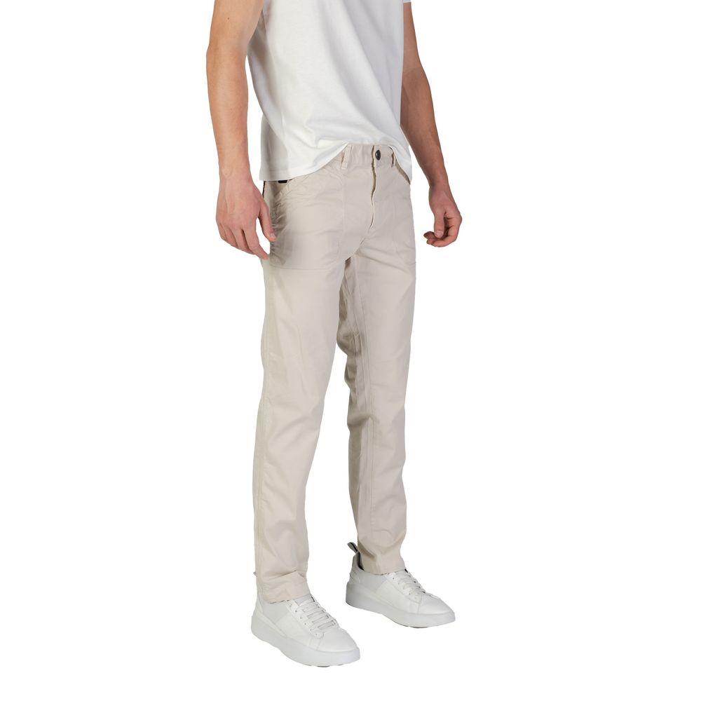Pantaloni bej din bumbac Refrigiwear