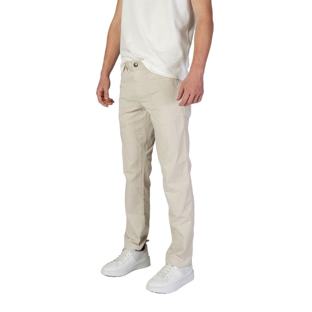Pantaloni bej din bumbac Refrigiwear