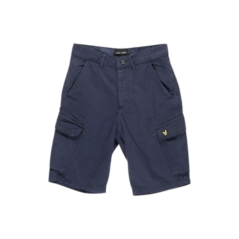 Lyle & Scott Bermuda albastră din bumbac