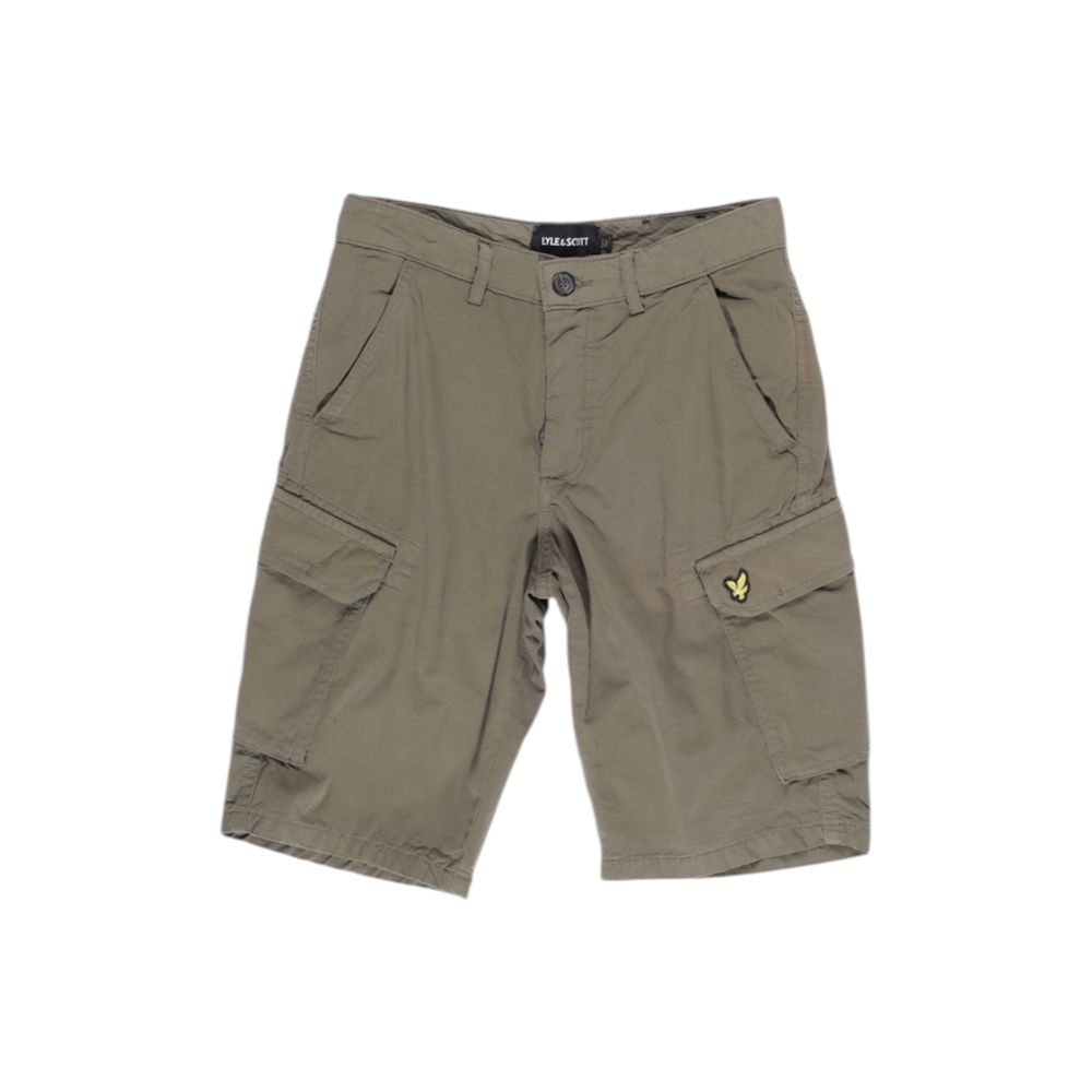 Lyle & Scott Bermuda din bumbac verde