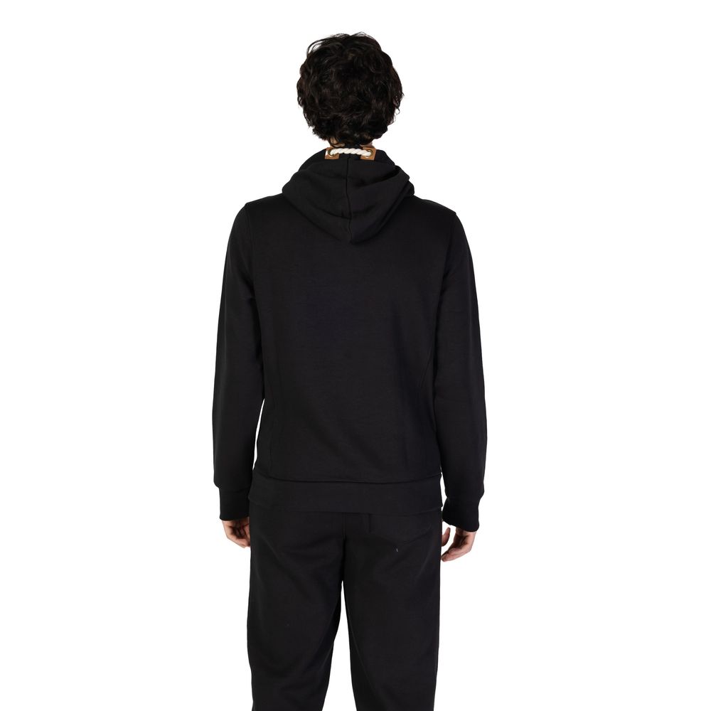 Hanorac cu glugă din bumbac negru Hydra Clothing