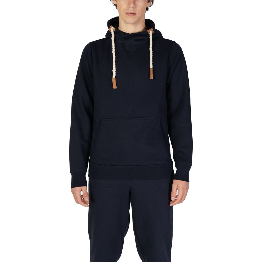 Hanorac cu glugă din bumbac albastru Hydra Clothing