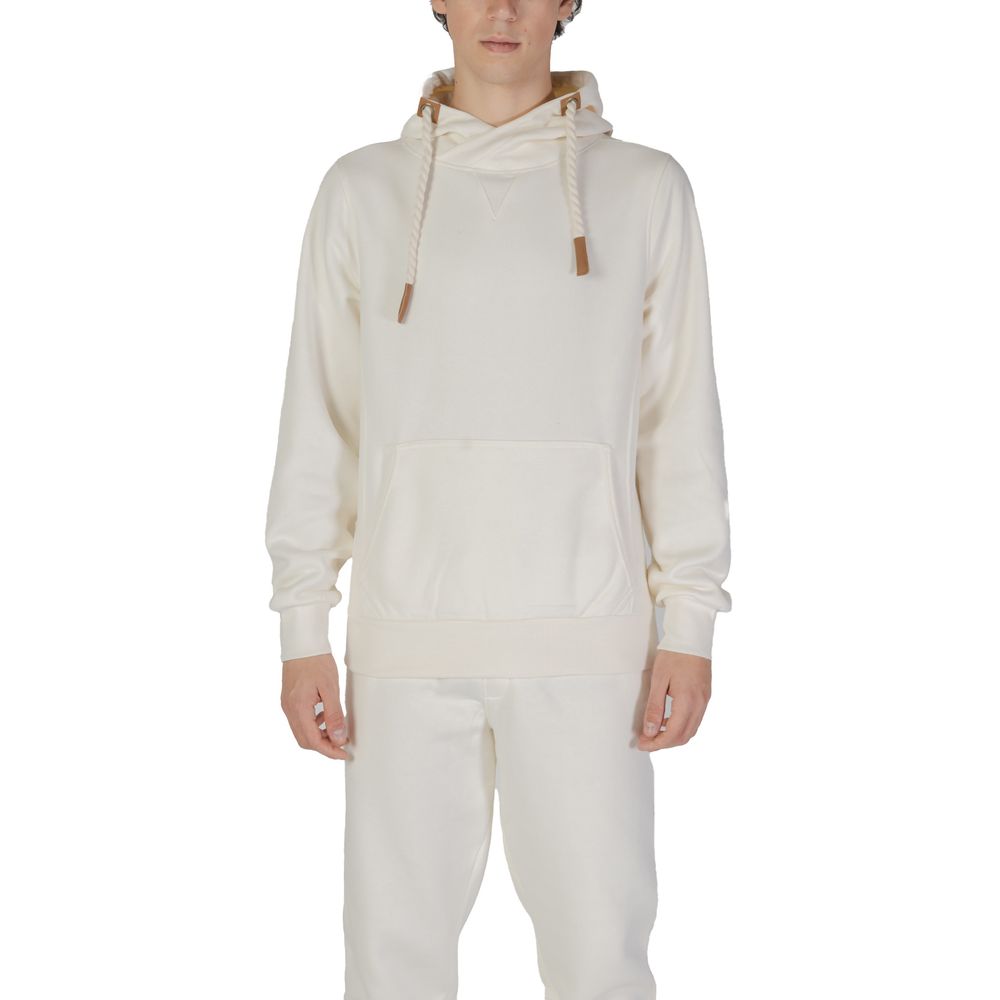 Hanorac cu glugă din bumbac crem Hydra Clothing