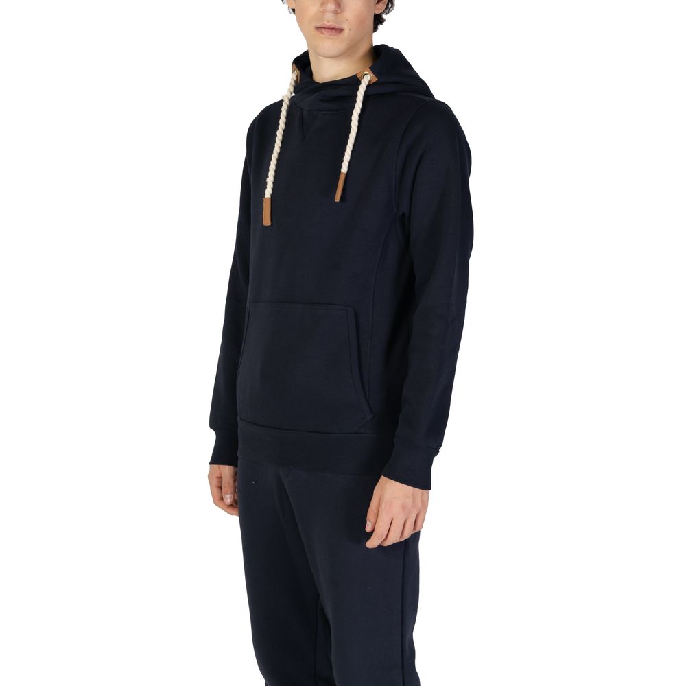 Hanorac cu glugă din bumbac albastru Hydra Clothing