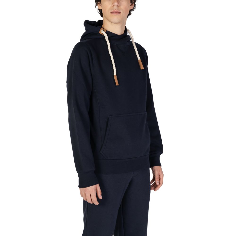 Hanorac cu glugă din bumbac albastru Hydra Clothing