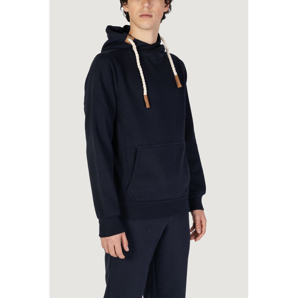 Hanorac cu glugă din bumbac albastru Hydra Clothing